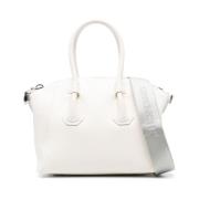 Mini Antigona Leren Tote Tas Givenchy , White , Dames