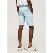 Blauwe Chino Bermuda Shorts Pepe Jeans , Blue , Heren
