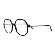 Zeshoekige Ronde Bril Mykita , Black , Dames