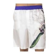 Bloemen zijden Bermuda shorts Pierre-Louis Mascia , Multicolor , Heren