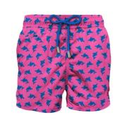 Haai Print Zwemshorts Saint Barth , Multicolor , Heren