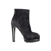 Pre-owned Suede boots Sergio Rossi Pre-owned , Black , Dames