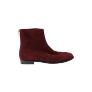 Pre-owned Suede boots Jimmy Choo Pre-owned , Red , Dames