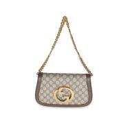 Pre-owned Cotton shoulder-bags Gucci Vintage , Beige , Dames