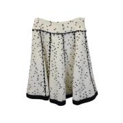 Pre-owned Fabric bottoms Oscar De La Renta Pre-owned , White , Dames