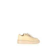 Pre-owned Leather sneakers Prada Vintage , Yellow , Dames