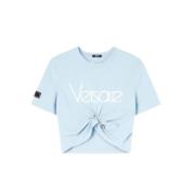 Stijlvolle T-shirts en Polos Versace , Blue , Dames
