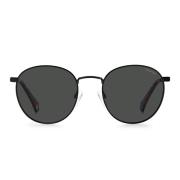 Ronde zonnebril met gepolariseerde lenzen Polaroid , Black , Unisex