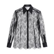 Casual Katoenen Overhemd Dolce & Gabbana , Black , Dames