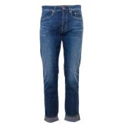Medium Wassing Denim Jeans Siviglia , Blue , Heren