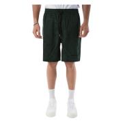 Relaxed fit viscose Bermuda shorts Department Five , Green , Heren