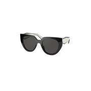 Zwarte zonnebril met stijl 09Q5S0 Prada , Black , Unisex