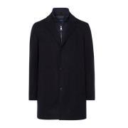 Winterjas Donkerblauw Rits Pierre Cardin , Blue , Heren