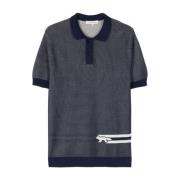 Blauwe T-shirts en Polos Maison Kitsuné , Blue , Heren