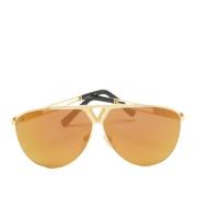 Pre-owned Acetate sunglasses Louis Vuitton Vintage , Yellow , Heren