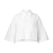 Geknipte Katoenen Overhemd met Moderne Details Maison Margiela , White...