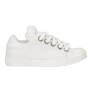 Portofino Sneakers met Interne Spons Dolce & Gabbana , White , Heren