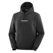 Zwart Logo Pullover Hoody Salomon , Black , Heren