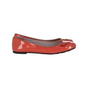 Pre-owned Leather flats Marc Jacobs Pre-owned , Orange , Dames