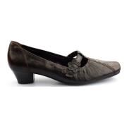 Bruin Leren Pumps Schoenen Gabor , Brown , Dames