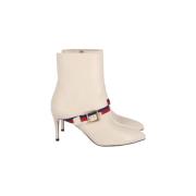Pre-owned Leather boots Gucci Vintage , White , Dames