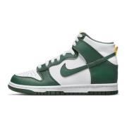 Leren High-Top Sneakers Nike , Green , Dames
