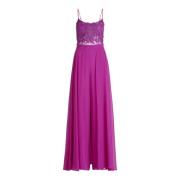 Elegante Geborduurde Jumpsuit vera mont , Purple , Dames