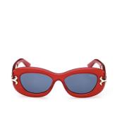 Acetaat zonnebril voor vrouwen Emilio Pucci , Red , Unisex