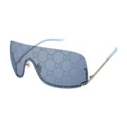 Mode Lijn Zonnebril Gucci , Blue , Unisex