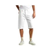 Witte Denim Bermuda Shorts Pepe Jeans , White , Heren
