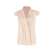 Pre-owned Silk tops Alexander McQueen Pre-owned , Beige , Dames