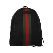 Backpack Technocanvas Zipper Gucci , Black , Unisex