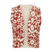 Stijlvolle Vest Zusss , Multicolor , Dames