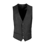 Maatwerk Vest Baukasten-Weste ROY Robson , Black , Heren