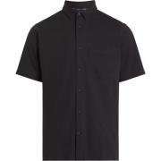 Moderne Katoenen Zakoverhemd Calvin Klein , Black , Heren