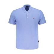 Geborduurd Polo Shirt Premium Katoen Napapijri , Blue , Heren