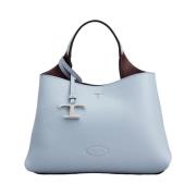 Blauwe Micro Leren Tas Tod's , Blue , Dames