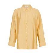 Audia Shirt Lange Mouw Blouse Moss Copenhagen , Yellow , Dames