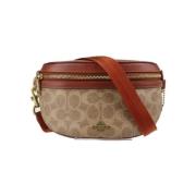Pre-owned Cotton shoulder-bags Coach Pre-owned , Brown , Dames