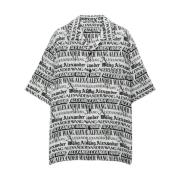 Krantenprint Oversized Casual Shirt Alexander Wang , Multicolor , Dame...