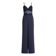 Kant Patch Jumpsuit vera mont , Blue , Dames