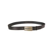 Stijlvolle Leren Riem Dsquared2 , Black , Heren