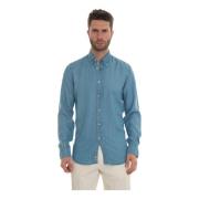 Elegant Classic Shirt Canali , Blue , Heren