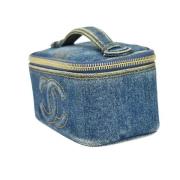 Pre-owned Cotton handbags Chanel Vintage , Blue , Dames
