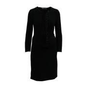 Pre-owned Polyester dresses Prada Vintage , Black , Dames