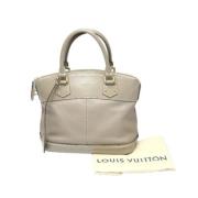 Pre-owned Leather handbags Louis Vuitton Vintage , Gray , Dames