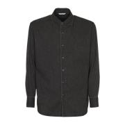 Selvedge Denim Overhemd Auralee , Black , Heren