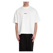 Logo Oversize Tee Bonsai , White , Heren