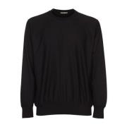 Elastische Hoge Maat Sweat Pullover Auralee , Black , Heren