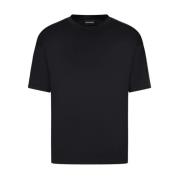 Korte Mouw T-Shirt Emporio Armani , Blue , Heren